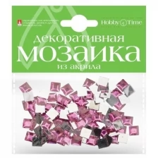 Мозаика декоративная из акрила 8Х8 ММ,100 ШТ., фуксия, Арт. 2-334/14